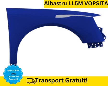 PASSAT B6 2005-2010 - Aripa dreapta fata Volkswagen Passat B6 2005-2010 Albastru LL5M VOPSITA