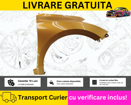 HYUNDAI - Aripa dreapta fata Portocaliu Hyundai i20 2014-2020 VOPSITA TU Alegi culoarea