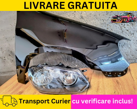 GOLF 6 VI 2008-2012 - Aripa + Far dreapta Negru LC9X VW Golf 6 VI Hatchback 2008-2012 VOPSITA Tu alegi culoarea