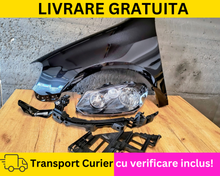 GOLF 6 VI 2008-2012 - Aripa + Far + Suport stanga fata Negru LC9X VW Golf 6 VI Hatchback 2008-2012 VOPSITA Tu alegi culoarea