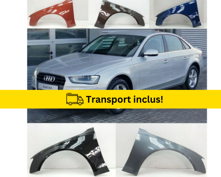 A4 B8.5 2011-2015 - Aripa fata Audi A4 B8.5 2011-2015 Negru Gri Albastru Alb Rosu vopsita la culoarea masini