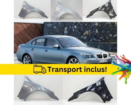 SERIA 5 E60 E61 2003-2010 - Aripa fata BMW Seria 5 E60 E61 2003-2010 ALUMINIU Negru Gri Albastru Alb Maro vopsita la culoarea masini