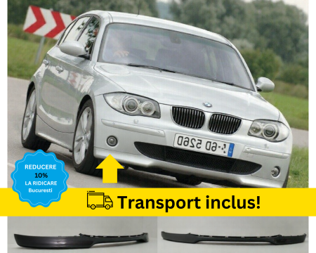 SERIA 1 E81 E82 E87 E88 - Spoiler Bara fata BMW Seria1 E87 2004-2007 NFL Alb Negru Rosu Gri Verde Albastru la culoarea masini vopsita