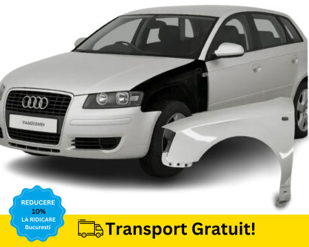 A3 8P 2003-2012 - Aripa fata stanga Audi A3 8P 2003-2008 GRI LX7W VOPSITA