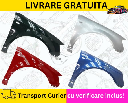 A3 8P 2003-2012 - Aripa dreapta fata Negru Gri Albastru Galben Rosu Verde Alb Auriu Audi A3 8P 2003-2008 VOPSITA TU Alegi culoarea 