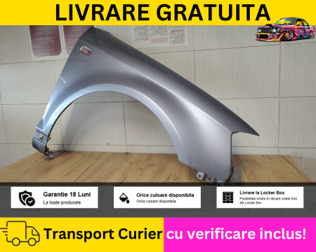 A3 8P 2003-2012 - Aripa fata dreapta Audi A3 8P 2003-2008 Gri LY7H VOPSITA