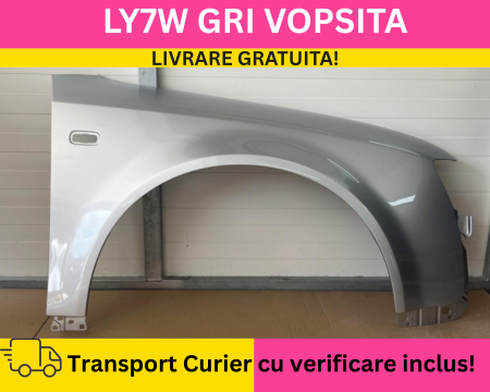 A4 B6 2000-2004 - Aripa fata dreapta Audi A4 B6 2000-2004 GRI LY7W VOPSITA