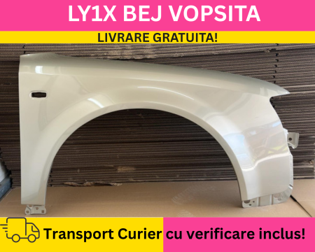 A4 B6 2000-2004 - Aripa fata dreapta Audi A4 B6 2000-2004 LY1X Bej la culoare VOPSITA