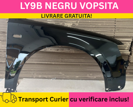 A4 B6 2000-2004 - Aripa fata dreapta Audi A4 B6 2000-2004 NEGRU LY9B VOPSITA