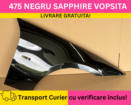 SERIA 3 E90 E91 SEDAN COMBI - Aripa fata dreapta BMW Seria 3 E90 E91 2005-2011 VOPSITA Negru 475