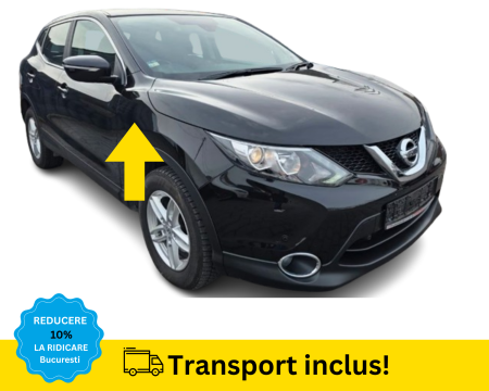 QASHQAI 2013-2017 - Aripa fata dreapta Nissan Qashqai 2 2013-2017 NEGRU VOPSITA