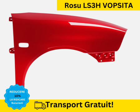 IBIZA CORDOBA 2002-2017 - Aripa fata dreapta Seat Ibiza/Cordoba 6L 2002-2008 Rosu LS3H