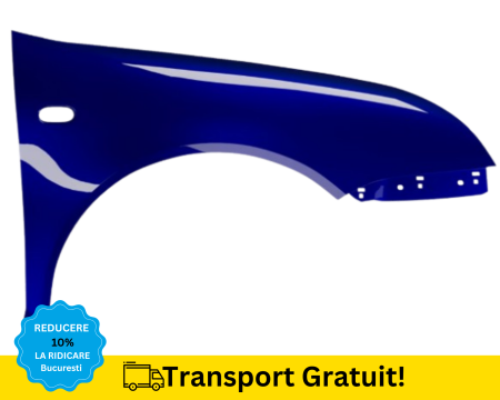 BORA 1998-2005 - Aripa fata dreapta Volkswagen Bora 1998-2005 Albastru LB5N VOPSITA