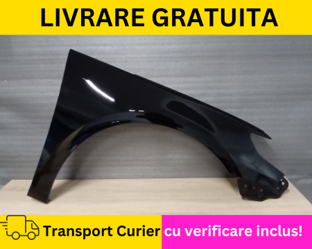 PASSAT CC 2008-2017 - Aripa fata dreapta Volkswagen Passat CC 357 2008-2017 Negru L041 VOPSITA