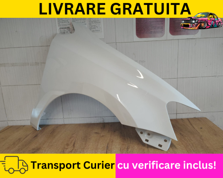 POLO 6R 2009-2017 - Aripa fata dreapta Volkswagen Polo 6R 2009-2017 Alb LC9A la culoare VOPSITA