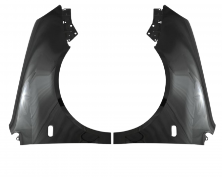 Volkswagen - Aripi fata Volkswagen Polo 9N 2001-2005 Negru L041