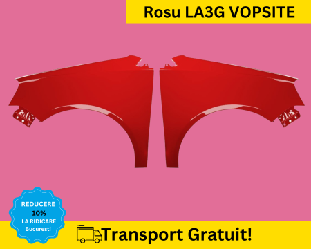 POLO 9N 2005-2009 - Aripi fata Volkswagen Polo 9N 2005-2009 Rosu LA3G VOPSITE
