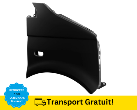 TRANSPORTER 2003-2026 - Aripa fata Dreapta Volkswagen Transporter T5 2003-2014 Negru VOPSITA