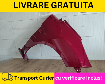 FIESTA MK7 2008-2017 - Aripa fata dreapta vopsita Mov Hot Magenta Ford Fiesta MK7 2008-2017