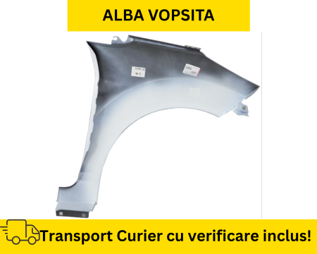 Aripa stanga fata Ford Fiesta MK7 2013-2017 Frozen White Alba la culoare VOPSITA [1]