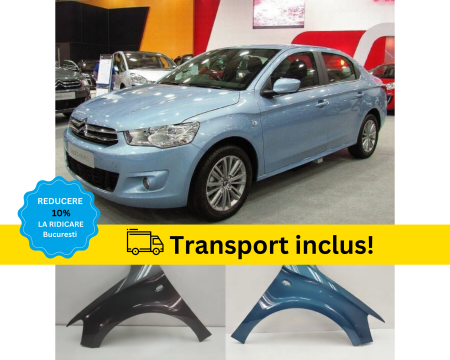 CITROEN - Aripa Fata Citroen C-ELYSEE 2012-2022 Alb Negru Rosu Gri Verde Albastru Maro la culoarea masini vopsita