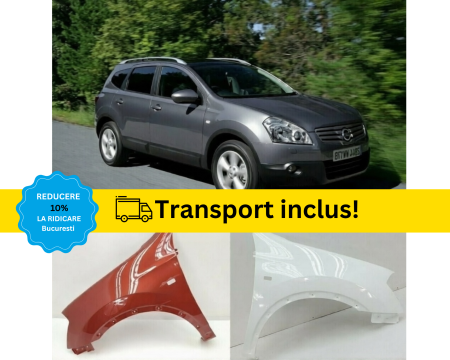 QASHQAI 2007-2010 - Aripa fata Nissan Qashqai 2007-2010 Negru Gri Albastru Alb Rosu Verde Maro Portocaliu VOPSITA