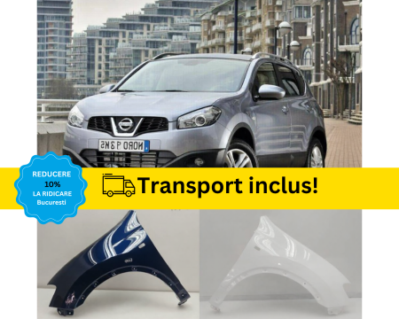 QASHQAI 2007-2013 - Aripa fata Nissan Qashqai Facelift 2010-2013 Negru Gri Albastru Alb Rosu Verde Maro Portocaliu VOPSITA