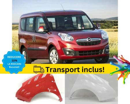 COMBO 2010-2018 - Aripa fata Opel Combo 2010-2018 Negru Gri Albastru Alb Verde Auriu vopsita la culoarea masini