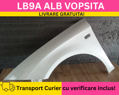 LEON 2005-2012 - Aripa stanga fata Alb LB9A VOPSITA Seat Leon II 2 1P1 2004-2012