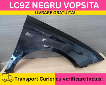 LEON 2005-2012 - Aripa dreapta fata Negru LC9Z VOPSITA Seat Leon II 2 1P1 2004-2012