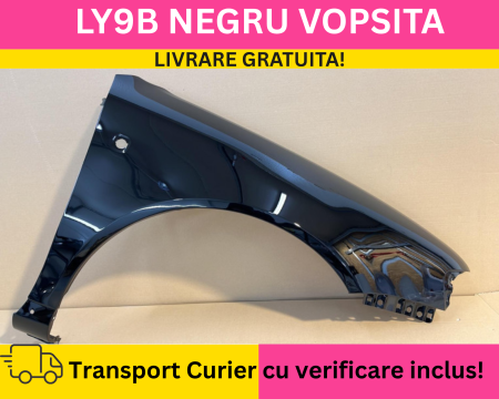 A3 8L 1996-2003 - Aripa fata dreapta Audi A3 8L 1996-2003 LY9B Negru lucios VOPSITA