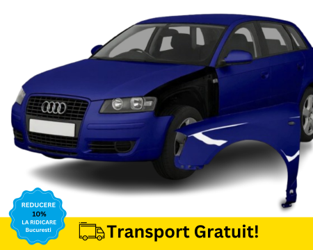 A3 8P 2003-2012 - Aripa fata stanga Audi A3 8P 2003-2008 ALBASTRU LZ5J VOPSITA
