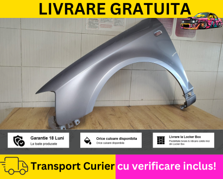 Aripa fata stanga Audi A3 8P 2003-2008 Gri LY7H VOPSITA