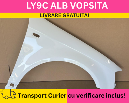 A3 8P 2003-2012 - Aripa fata dreapta Audi A3 8P 2003-2008 LY9C Alba VOPSITA