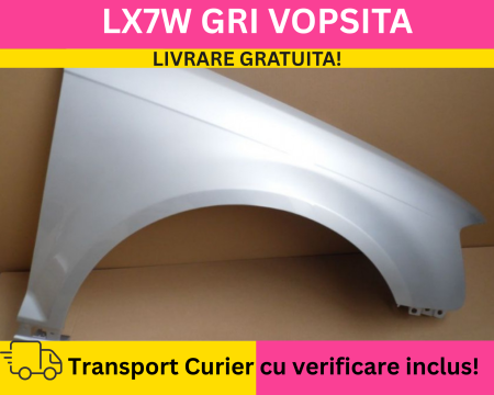 A3 8P 2003-2012 - Aripa fata dreapta Audi A3 8P FSL 2008-2012 LX7W Gri VOPSITA