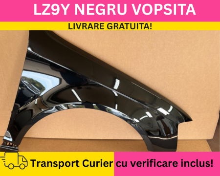 A3 8P 2003-2012 - Aripa fata dreapta Audi A3 8P FSL 2008-2012 LZ9Y Negru VOPSITA