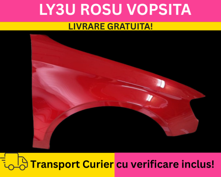 A3 8V 2013-2016 - Aripa fata dreapta Audi A3 8V 2013-2016 LY3U Rosu VOPSITA