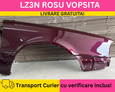 A4 B4 1991-1996 - Aripa fata dreapta Audi A4 B4 1991-1996 LZ3N Rosu VOPSITA