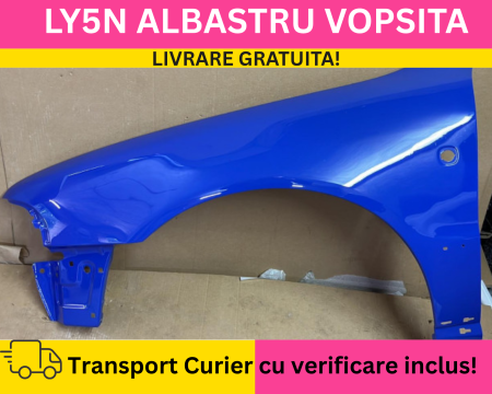A4 B5 1996-2000 - Aripa fata stanga Audi A4 B5 1996-2000 LY5N Albastru VOPSITA