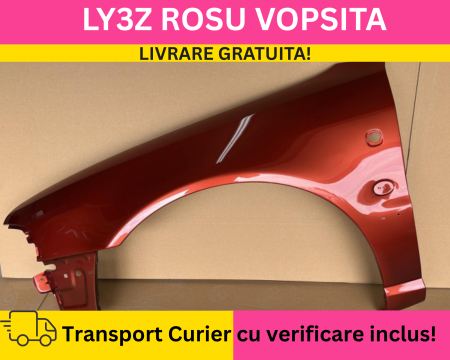 A4 B5 1996-2000 - Aripa fata stanga Audi A4 B5 1996-2000 LY3Z Rosu VOPSITA