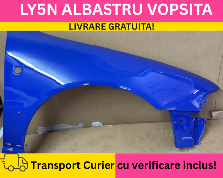 A4 B5 1996-2000 - Aripa fata dreapta Audi A4 B5 1996-2000 LY5N Albastru VOPSITA