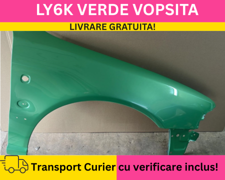 A4 B5 1996-2000 - Aripa fata dreapta Audi A4 B5 1996-2000 LY6K Verde VOPSITA