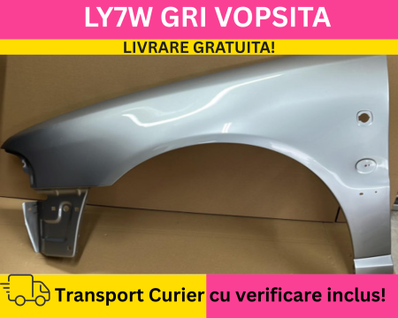 A4 B5 1996-2000 - Aripa fata stanga Audi A4 B5 1996-2000 LY7W Gri VOPSITA