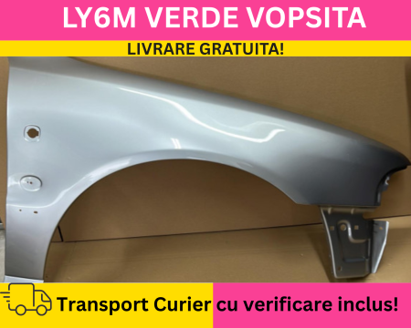 A4 B5 1996-2000 - Aripa fata dreapta Audi A4 B5 1996-2000 LY6M Verde VOPSITA