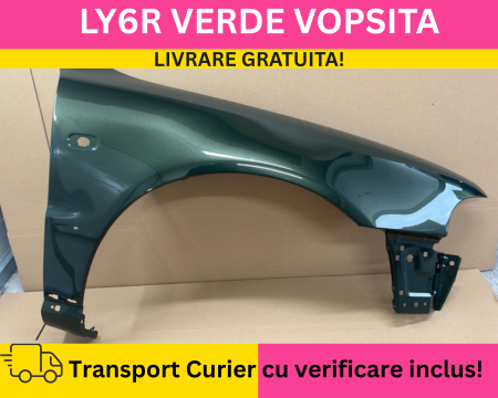 A4 B5 1996-2000 - Aripa fata dreapta Audi A4 B5 1996-2000 LY6R Verde VOPSITA