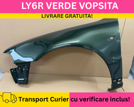 A4 B5 1996-2000 - Aripa fata stanga Audi A4 B5 1996-2000 LY6R Verde VOPSITA