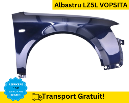 A4 B6 2000-2004 - Aripa fata dreapta Audi A4 B6 2000-2004 Albastru LZ5L VOPSITA