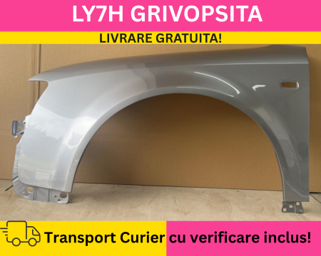 A4 B6 2000-2004 - Aripa fata stanga Audi A4 B6 2000-2004 LY7H Gri la culoare VOPSITA