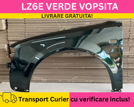 A4 B6 2000-2004 - Aripa fata stanga Audi A4 B6 2000-2004 LZ6E Verde la culoare VOPSITA