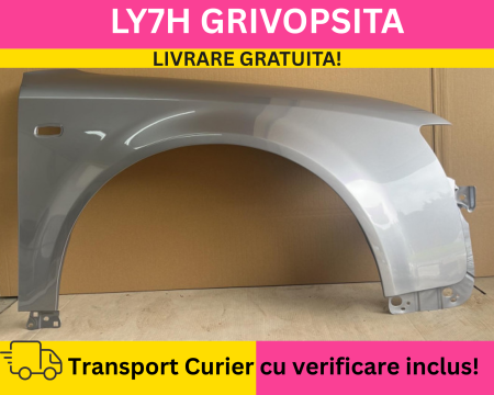 A4 B6 2000-2004 - Aripa fata dreapta Audi A4 B6 2000-2004 LY7H Gri la culoare VOPSITA